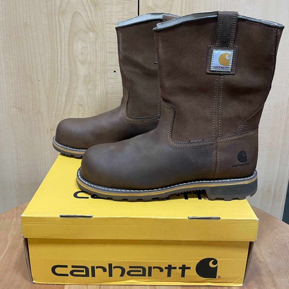Carhartt Welt Waterproof 10" Nano Composite Toe Pull-On Boot NWT - Picture 3 of 4